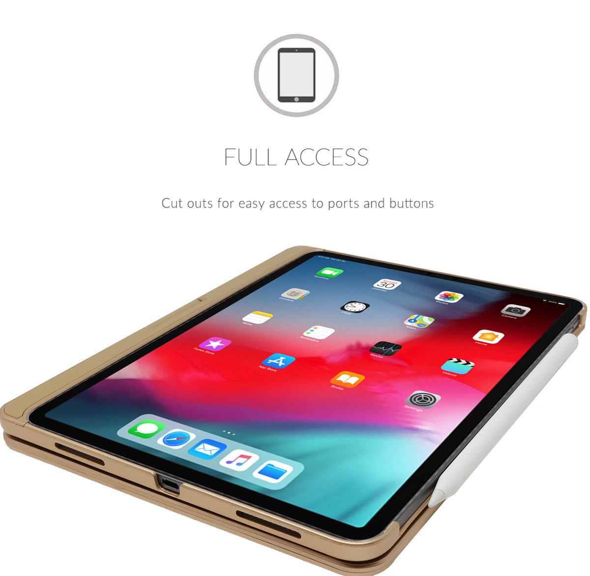 iPad Pro 12.9" (2018 - 3rd Gen) 360 Keyboard Snugg.com