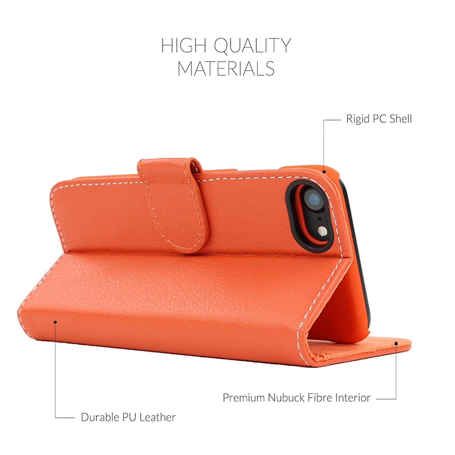 Uunique iPhone 7 Lux croc folio hard shell UUFMIP7HSF04 2zzhgl6